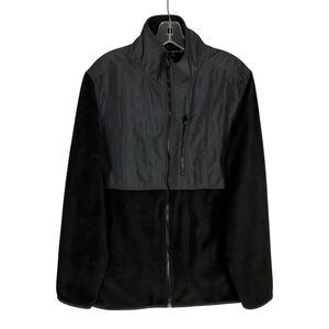 Men's Beverly Hills Polo Club Full Zip Fleece Jacket Black‎ Size L Zippers Up
